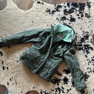 Women’s Olive Green Hooded Winter Jacket